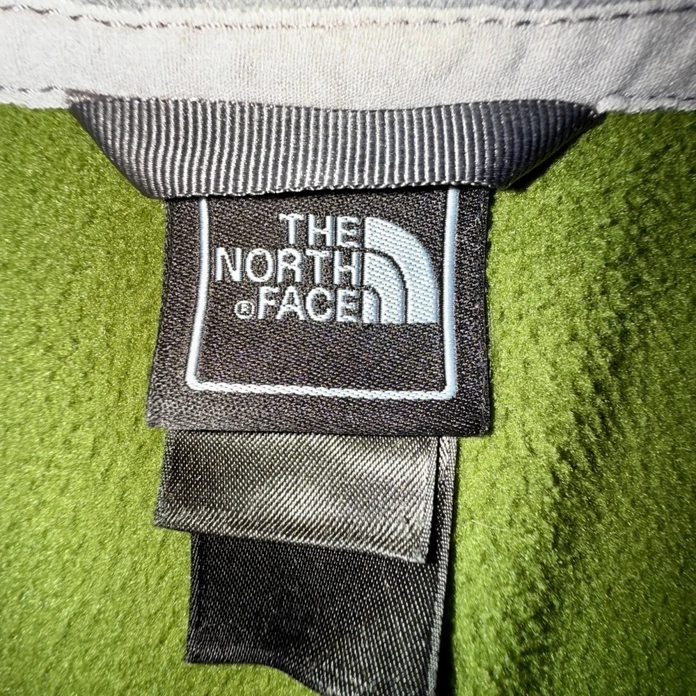 The North Face Full Zip Fleece Jacket Men’s Large Olive Green Gray TKA 100